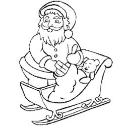 Página para colorir: Papai Noel (Personagens) #104942 - Páginas para Colorir Imprimíveis Gratuitamente