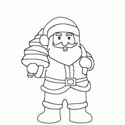 Página para colorir: Papai Noel (Personagens) #104945 - Páginas para Colorir Imprimíveis Gratuitamente