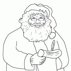 Página para colorir: Papai Noel (Personagens) #104974 - Páginas para Colorir Imprimíveis Gratuitamente