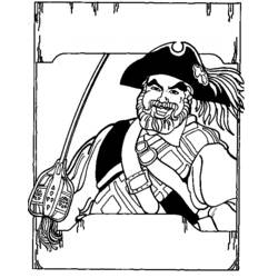 Página para colorir: Pirata (Personagens) #105327 - Páginas para Colorir Imprimíveis Gratuitamente
