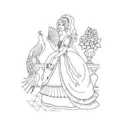 Página para colorir: Princesa (Personagens) #85202 - Páginas para Colorir Imprimíveis Gratuitamente