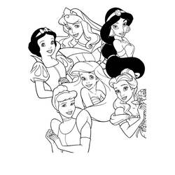 Página para colorir: Princesa (Personagens) #85210 - Páginas para Colorir Imprimíveis Gratuitamente