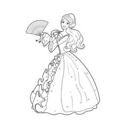 Página para colorir: Princesa (Personagens) #85228 - Páginas para Colorir Imprimíveis Gratuitamente