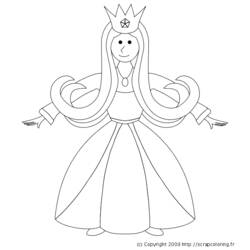 Página para colorir: Princesa (Personagens) #85374 - Páginas para Colorir Imprimíveis Gratuitamente