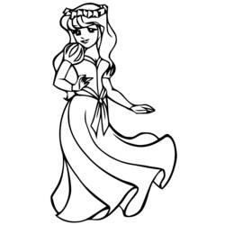 Página para colorir: Princesa (Personagens) #85382 - Páginas para Colorir Imprimíveis Gratuitamente