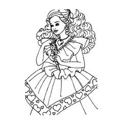 Página para colorir: Princesa (Personagens) #85464 - Páginas para Colorir Imprimíveis Gratuitamente