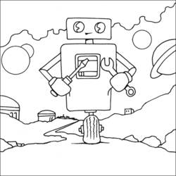 Página para colorir: Robô (Personagens) #106611 - Páginas para Colorir Imprimíveis Gratuitamente