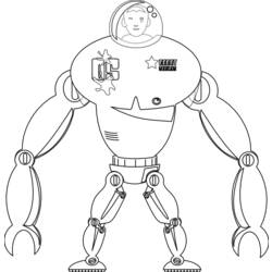 Página para colorir: Robô (Personagens) #106651 - Páginas para Colorir Imprimíveis Gratuitamente