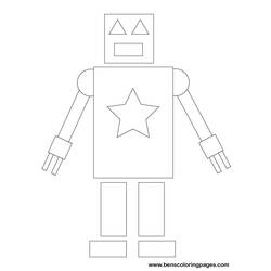 Página para colorir: Robô (Personagens) #106655 - Páginas para Colorir Imprimíveis Gratuitamente