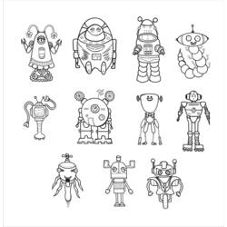 Página para colorir: Robô (Personagens) #106697 - Páginas para Colorir Imprimíveis Gratuitamente