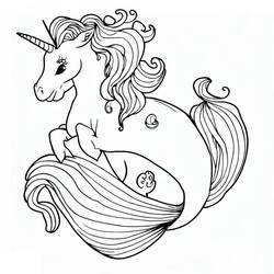 Desenho Unicórnio Sereia (Personagens) #186416 para imprimir e colorir