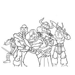 Página para colorir: viking (Personagens) #149370 - Páginas para Colorir Imprimíveis Gratuitamente