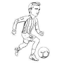 Desenhos para colorir: Antoine Griezmann - Páginas para Colorir Imprimíveis Gratuitamente