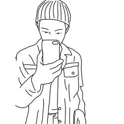 Página para colorir: BTS (Pessoas famosas) #202402 - Páginas para Colorir Imprimíveis Gratuitamente