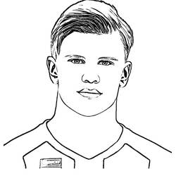 Desenhos para colorir: Erling Haaland - Páginas para Colorir Imprimíveis Gratuitamente