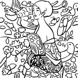 Desenhos para colorir: Gustav Klimt - Páginas para Colorir Imprimíveis Gratuitamente