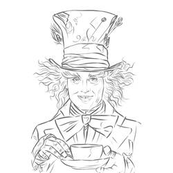 Desenhos para colorir: Johnny Depp - Páginas para Colorir Imprimíveis Gratuitamente
