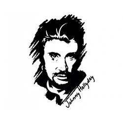 Desenhos para colorir: Johnny Hallyday - Páginas para Colorir Imprimíveis Gratuitamente