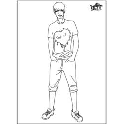 Desenhos para colorir: Justin Bieber - Páginas para Colorir Imprimíveis Gratuitamente