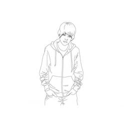 Desenho Justin Bieber (Pessoas famosas) #172852 para imprimir e colorir