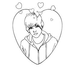 Desenho Justin Bieber (Pessoas famosas) #172855 para imprimir e colorir