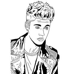 Desenho Justin Bieber (Pessoas famosas) #172870 para imprimir e colorir