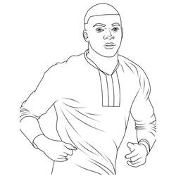 Desenhos para colorir: Kylian Mbappe - Páginas para Colorir Imprimíveis Gratuitamente