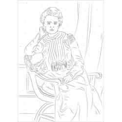 Desenhos para colorir: Marie Curie - Páginas para Colorir Imprimíveis Gratuitamente
