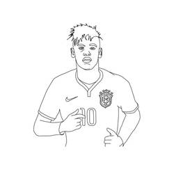 Desenhos para colorir: Neymar - Páginas para Colorir Imprimíveis Gratuitamente