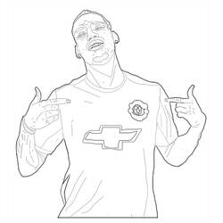 Desenhos para colorir: Paul Pogba - Páginas para Colorir Imprimíveis Gratuitamente