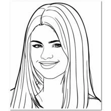 Desenhos para colorir: Selena Gomez - Páginas para Colorir Imprimíveis Gratuitamente