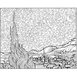 Desenhos para colorir: Vincent van Gogh - Páginas para Colorir Imprimíveis Gratuitamente