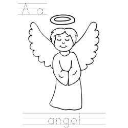 Desenhos para colorir: Anjo - Páginas para Colorir Imprimíveis Gratuitamente