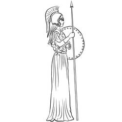 Desenhos para colorir: Atena - Páginas para Colorir Imprimíveis Gratuitamente