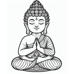 Desenhos para colorir: Buda - Páginas para Colorir Imprimíveis Gratuitamente