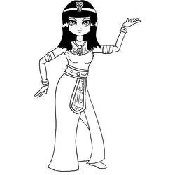 Desenhos para colorir: Cleópatra - Páginas para Colorir Imprimíveis Gratuitamente