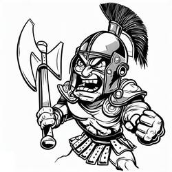 Desenhos para colorir: Gladiador - Páginas para Colorir Imprimíveis Gratuitamente