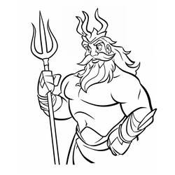 Página para colorir: Poseidon (Religião e Mitologia) #220915 - Páginas para Colorir Imprimíveis Gratuitamente
