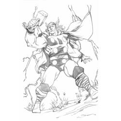 Desenho Thor (Religião e Mitologia) #75783 para imprimir e colorir