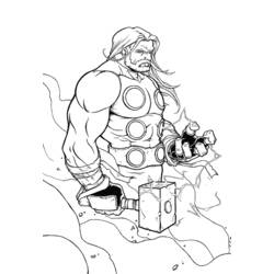 Desenho Thor (Religião e Mitologia) #75815 para imprimir e colorir