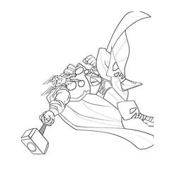 Desenho Thor (Religião e Mitologia) #75835 para imprimir e colorir