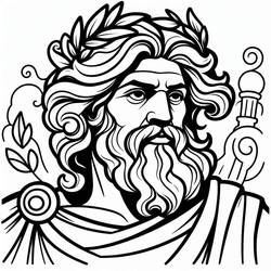 Desenhos para colorir: Zeus - Páginas para Colorir Imprimíveis Gratuitamente