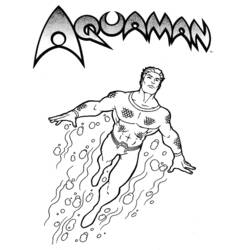 Página para colorir: Aquaman (Super heroi) #84970 - Páginas para Colorir Imprimíveis Gratuitamente