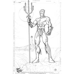 Desenhos para colorir: Aquaman - Páginas para colorir imprimíveis