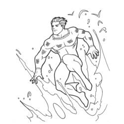 Página para colorir: Aquaman (Super heroi) #84976 - Páginas para Colorir Imprimíveis Gratuitamente
