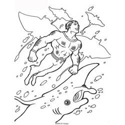 Página para colorir: Aquaman (Super heroi) #84991 - Páginas para Colorir Imprimíveis Gratuitamente
