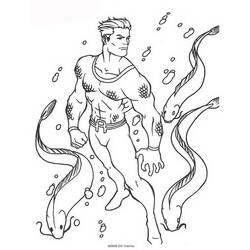 Página para colorir: Aquaman (Super heroi) #84994 - Páginas para Colorir Imprimíveis Gratuitamente