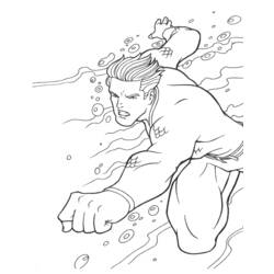 Página para colorir: Aquaman (Super heroi) #84999 - Páginas para Colorir Imprimíveis Gratuitamente