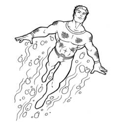 Página para colorir: Aquaman (Super heroi) #85014 - Páginas para Colorir Imprimíveis Gratuitamente