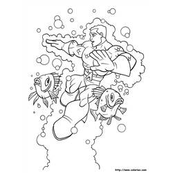 Página para colorir: Aquaman (Super heroi) #85017 - Páginas para Colorir Imprimíveis Gratuitamente